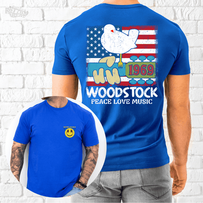 Printify T-Shirt Royal / S 1969 Woodstock Tribute T-Shirt
