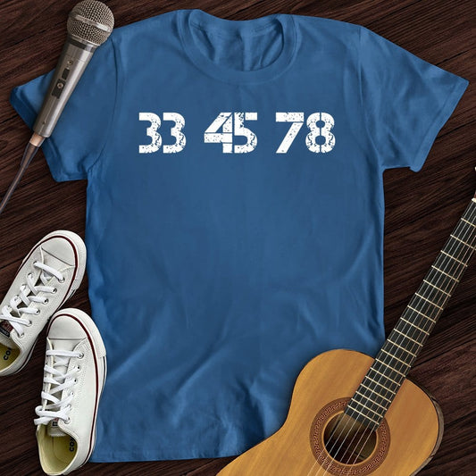 Printify T-Shirt Royal / S 33-45-78 RPM Turntable T-Shirt