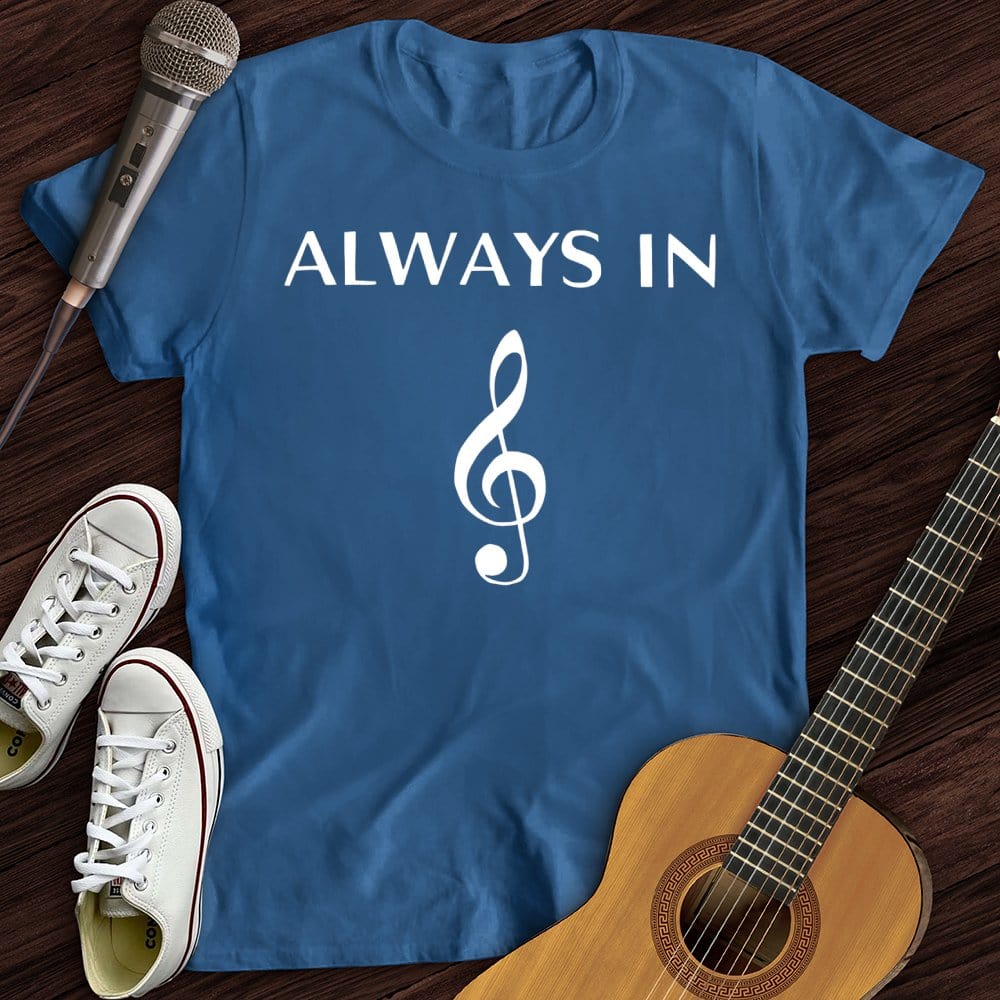 Printify T-Shirt Royal / S Always In Music T-Shirt