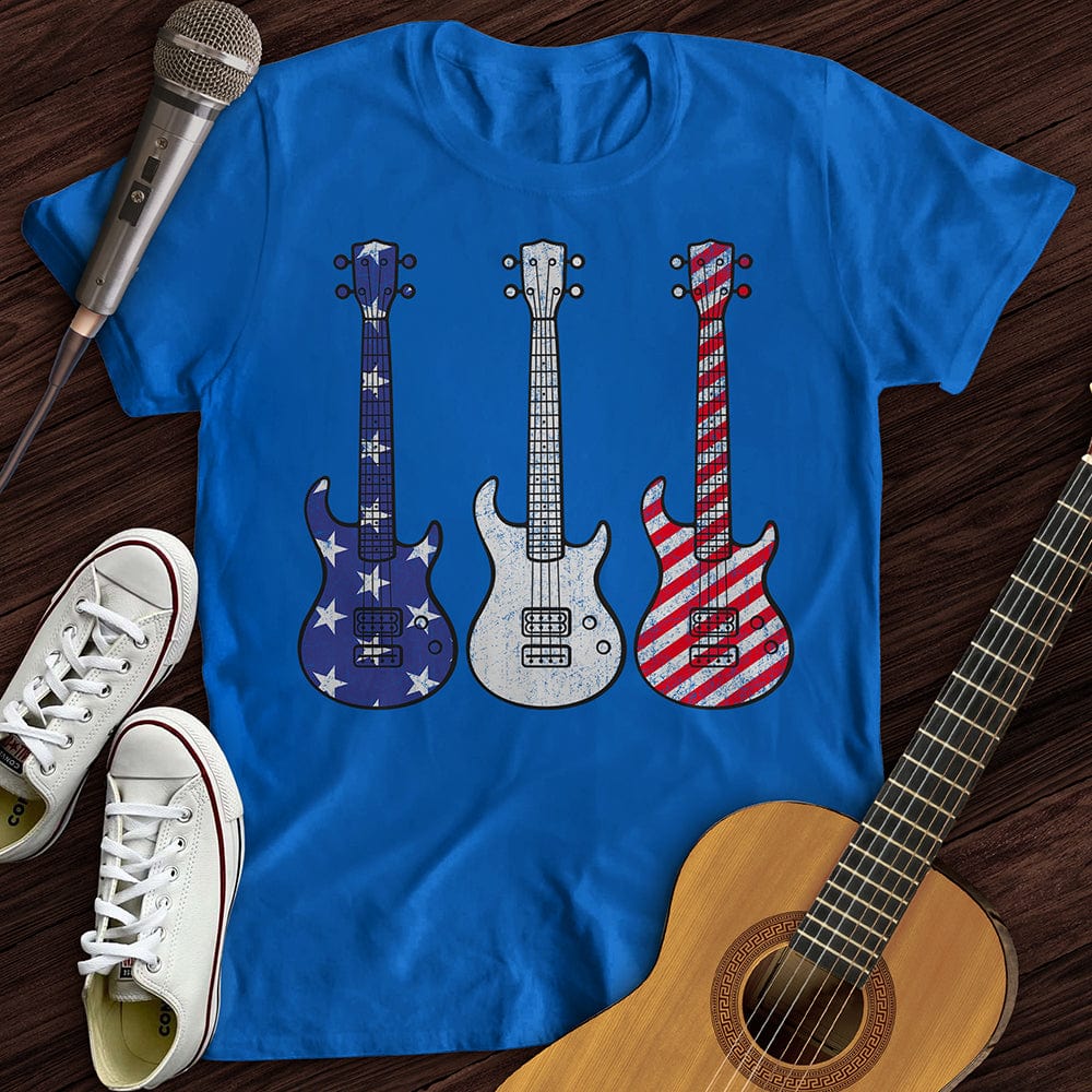 Printify T-Shirt Royal / S American Guitars T-Shirt
