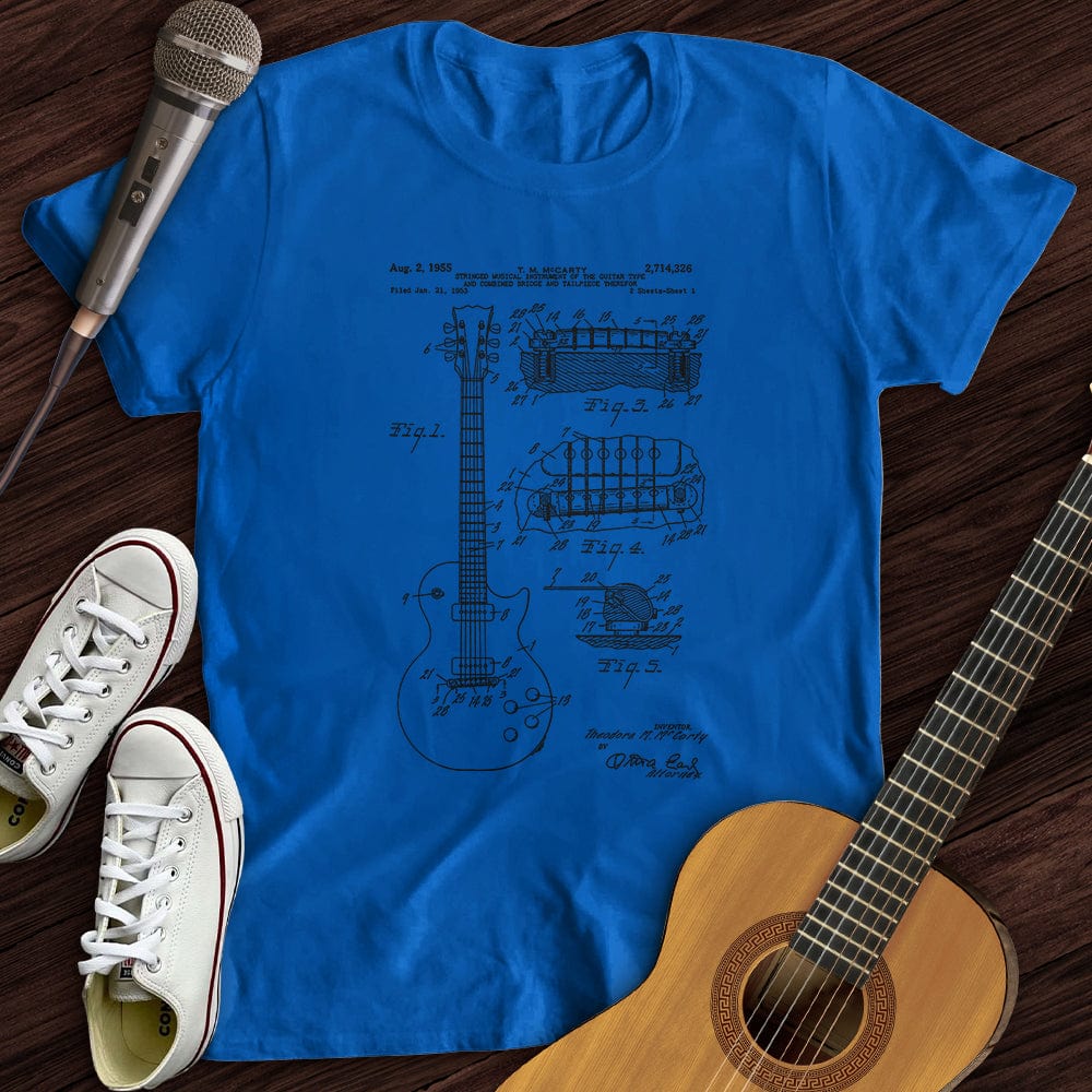 Printify T-Shirt Royal / S Anatomy Of A Guitar T-Shirt