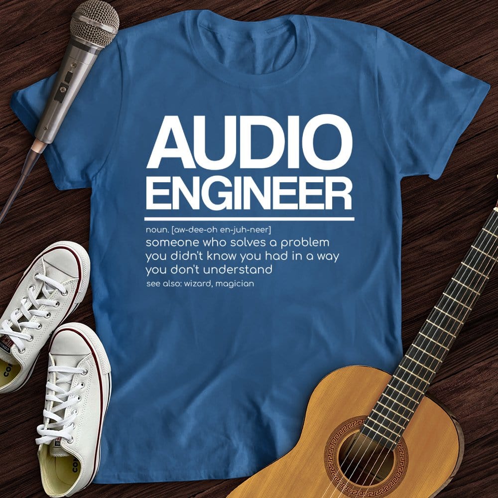 Printify T-Shirt Royal / S Audio Engineer T-Shirt