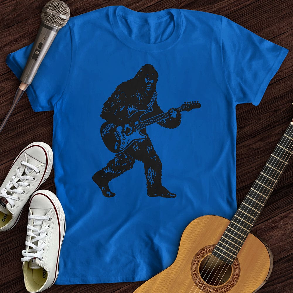 Printify T-Shirt Royal / S Bigfoot Playing Guitar T-Shirt