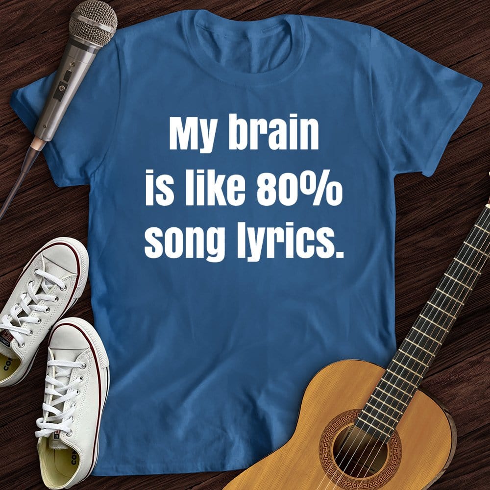 Printify T-Shirt Royal / S Brain of Lyrics T-Shirt