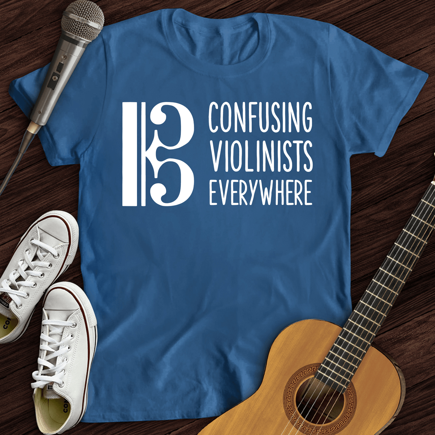 Printify T-Shirt Royal / S Confusing Violinists T-Shirt