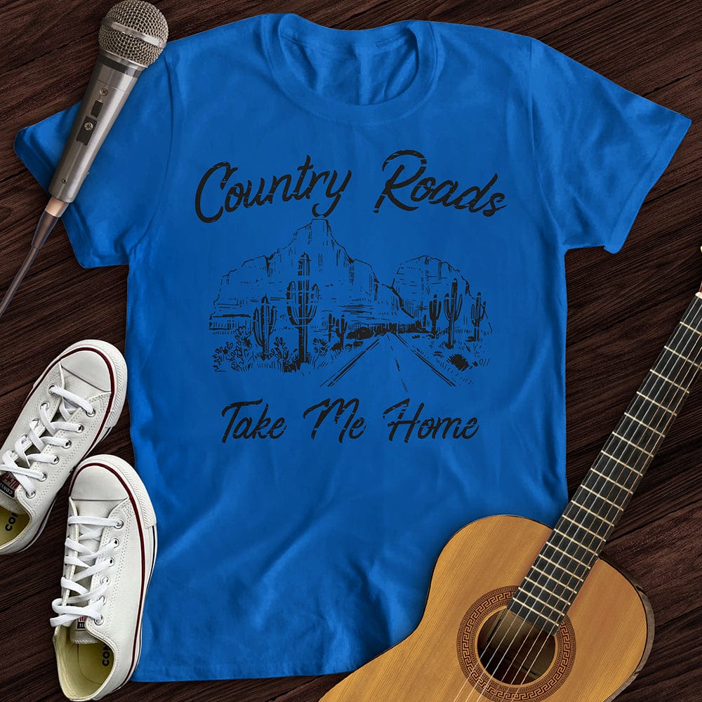 Printify T-Shirt Royal / S Country Roads T-Shirt