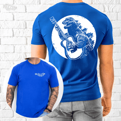 Printify T-Shirt Royal / S Dino Guitar T-Shirt