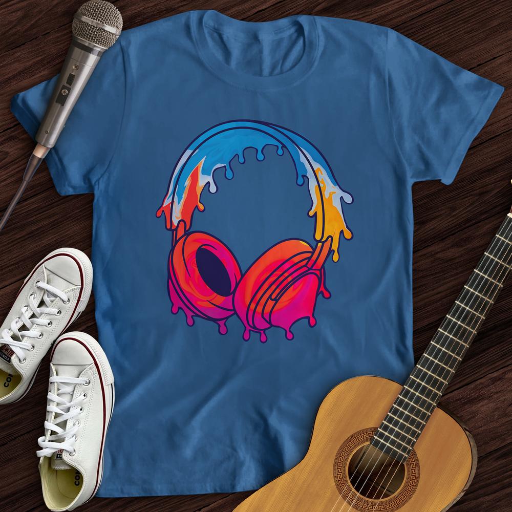 Printify T-Shirt Royal / S Drip Headphones T-Shirt