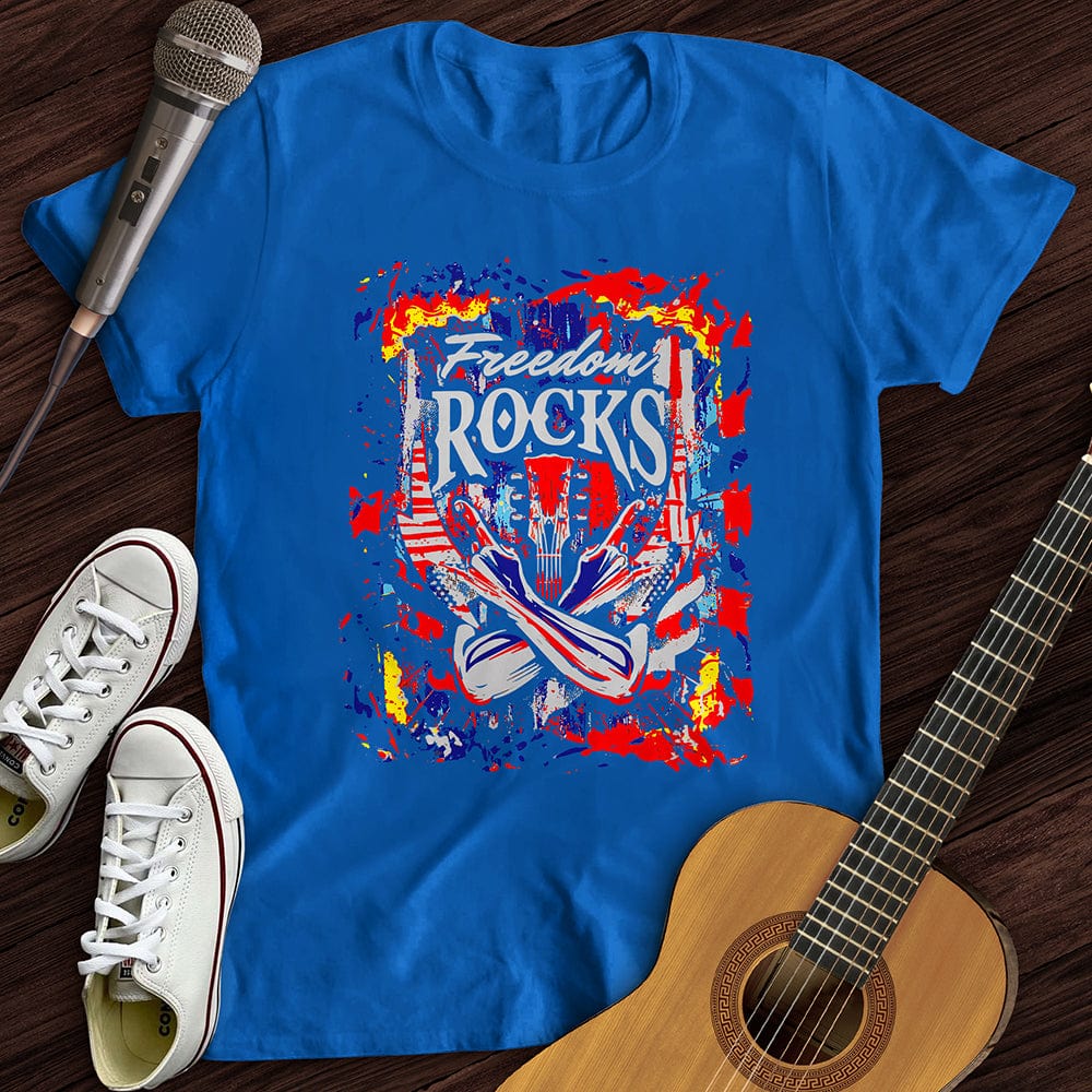 Printify T-Shirt Royal / S Freedom Totally Rocks T-Shirt