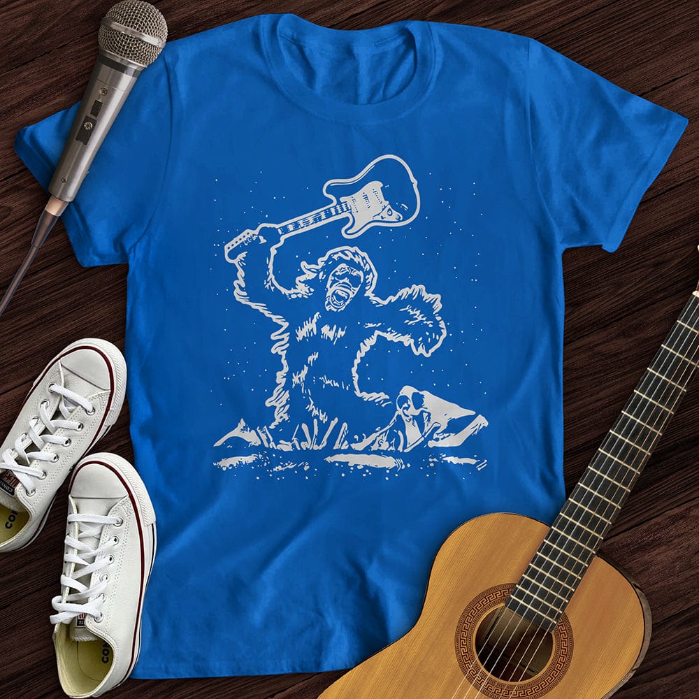 Printify T-Shirt Royal / S Gorilla Guitar T-Shirt