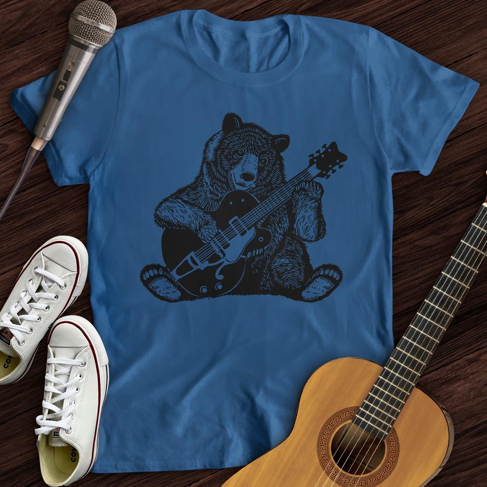 Printify T-Shirt Royal / S Guitar Bear T-Shirt