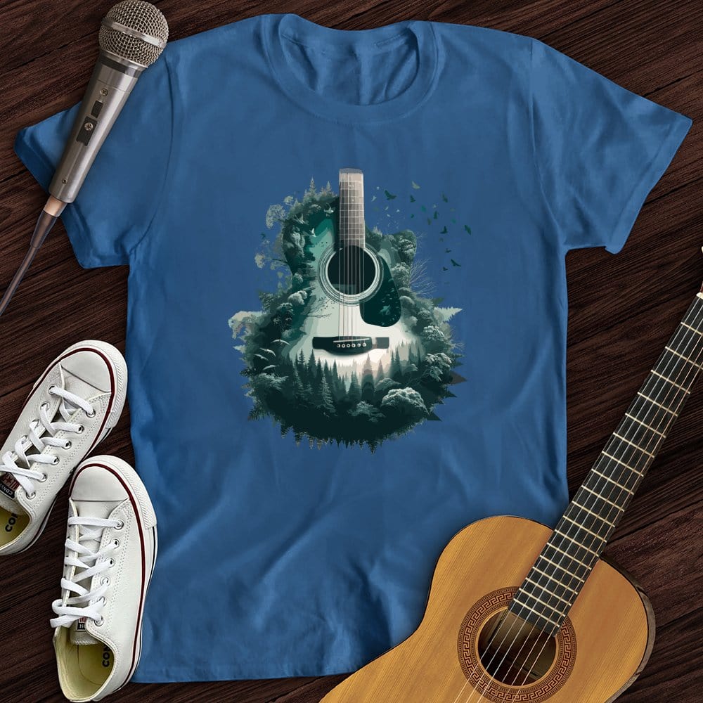 Printify T-Shirt Royal / S Guitar Nature T-Shirt