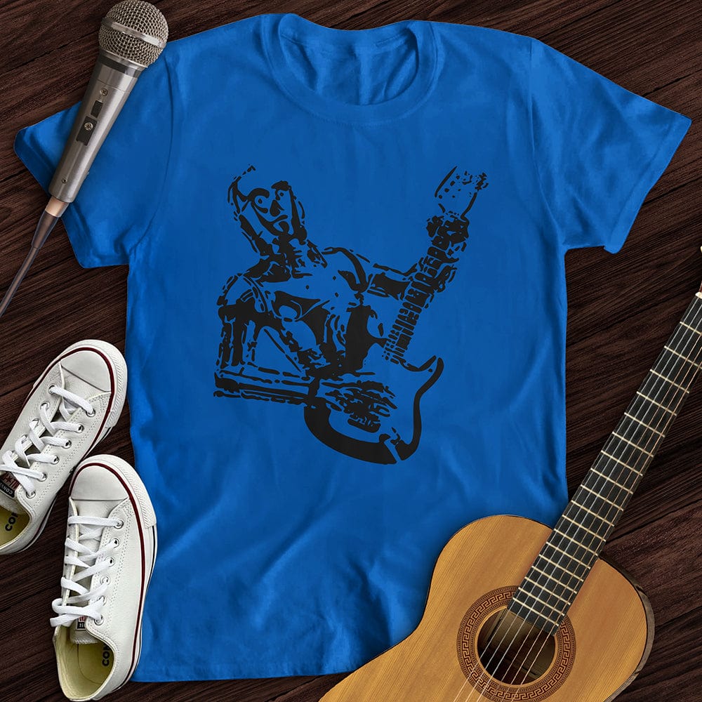 Printify T-Shirt Royal / S Guitar Robot T-Shirt