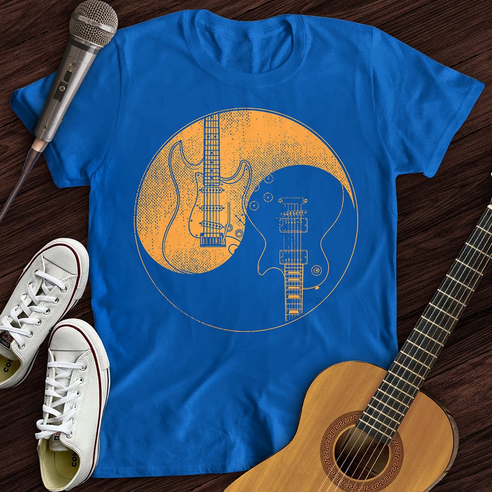Printify T-Shirt Royal / S Guitars Yin Yang T-Shirt