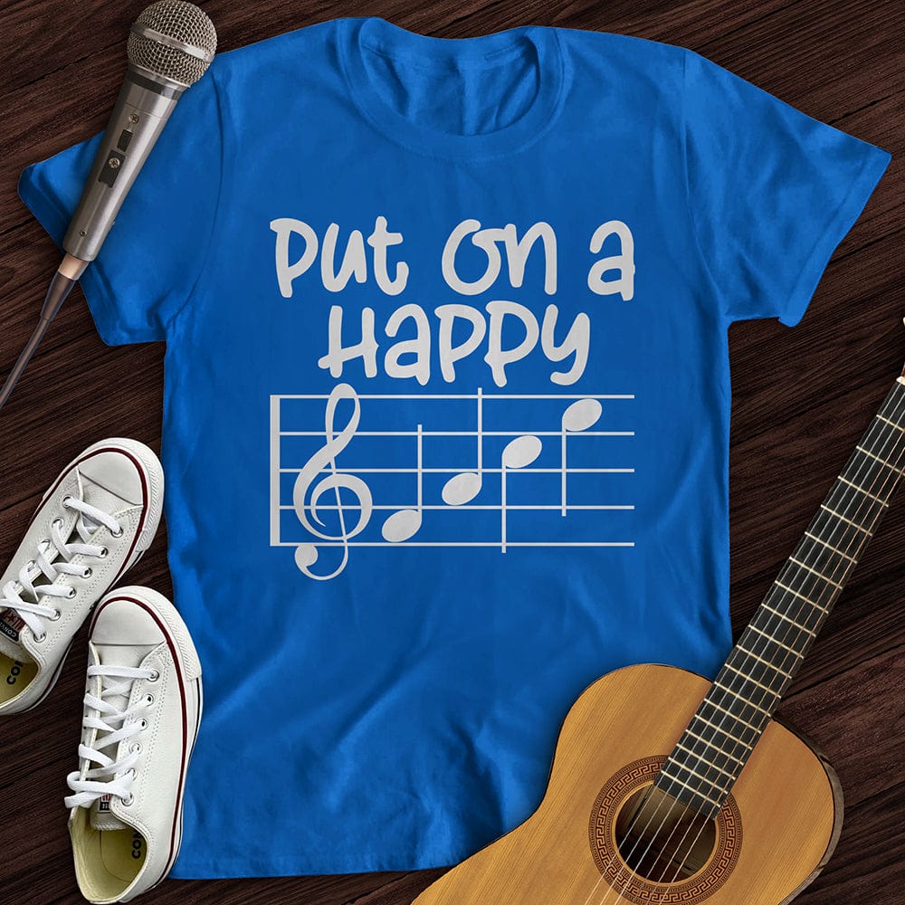 Printify T-Shirt Royal / S Happy Face T-Shirt