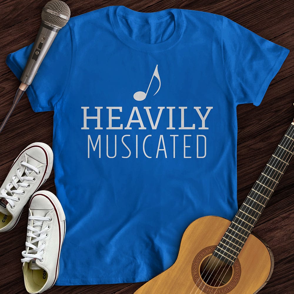 Printify T-Shirt Royal / S Heavily Musicated T-Shirt