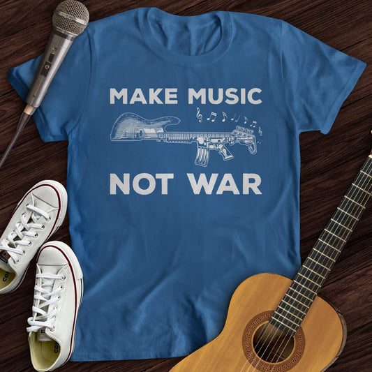 Printify T-Shirt Royal / S Make Music Guitar T-Shirt