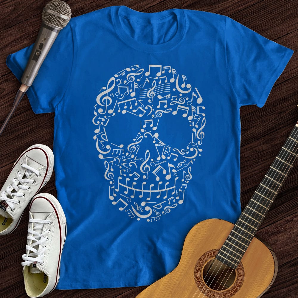 Printify T-Shirt Royal / S Musical Skull T-Shirt