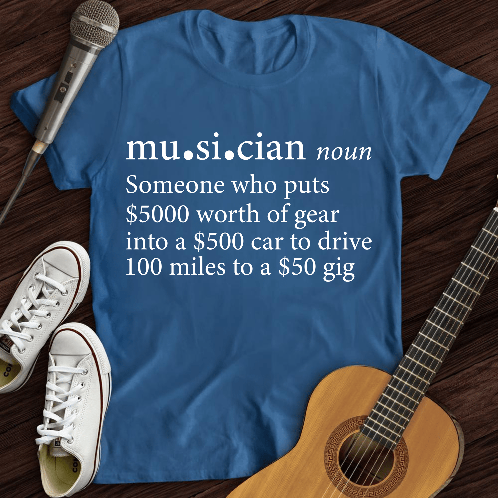 Printify T-Shirt Royal / S Musician Definition T-Shirt
