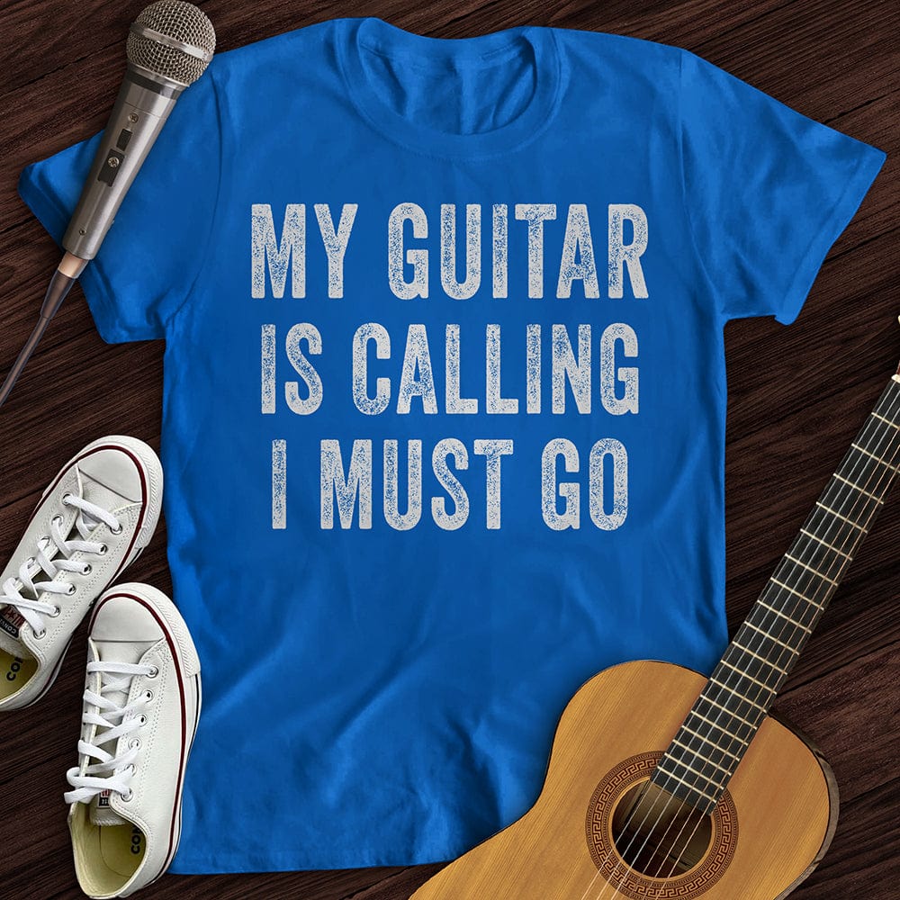 Printify T-Shirt Royal / S My Guitar Is Calling T-Shirt
