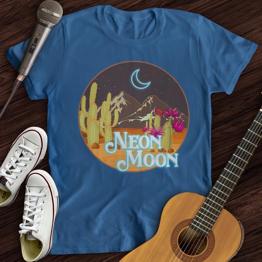 Printify T-Shirt Royal / S Neon Moon T-Shirt