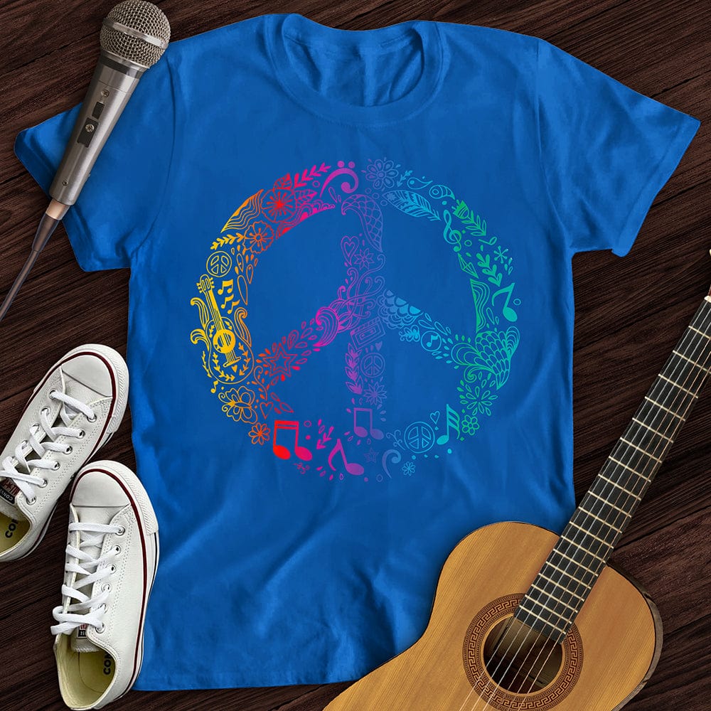 Printify T-Shirt Royal / S Peace Sign T-Shirt