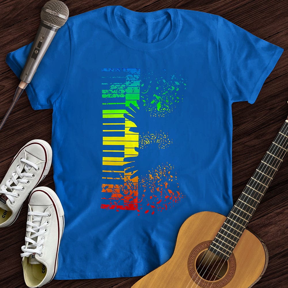 Printify T-Shirt Royal / S Piano Man T-Shirt
