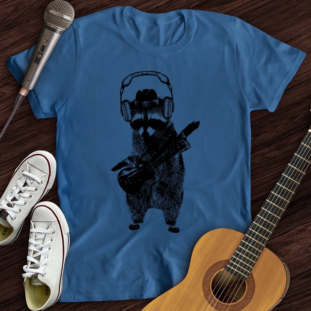 Printify T-Shirt Royal / S Racoon Rocker T-Shirt
