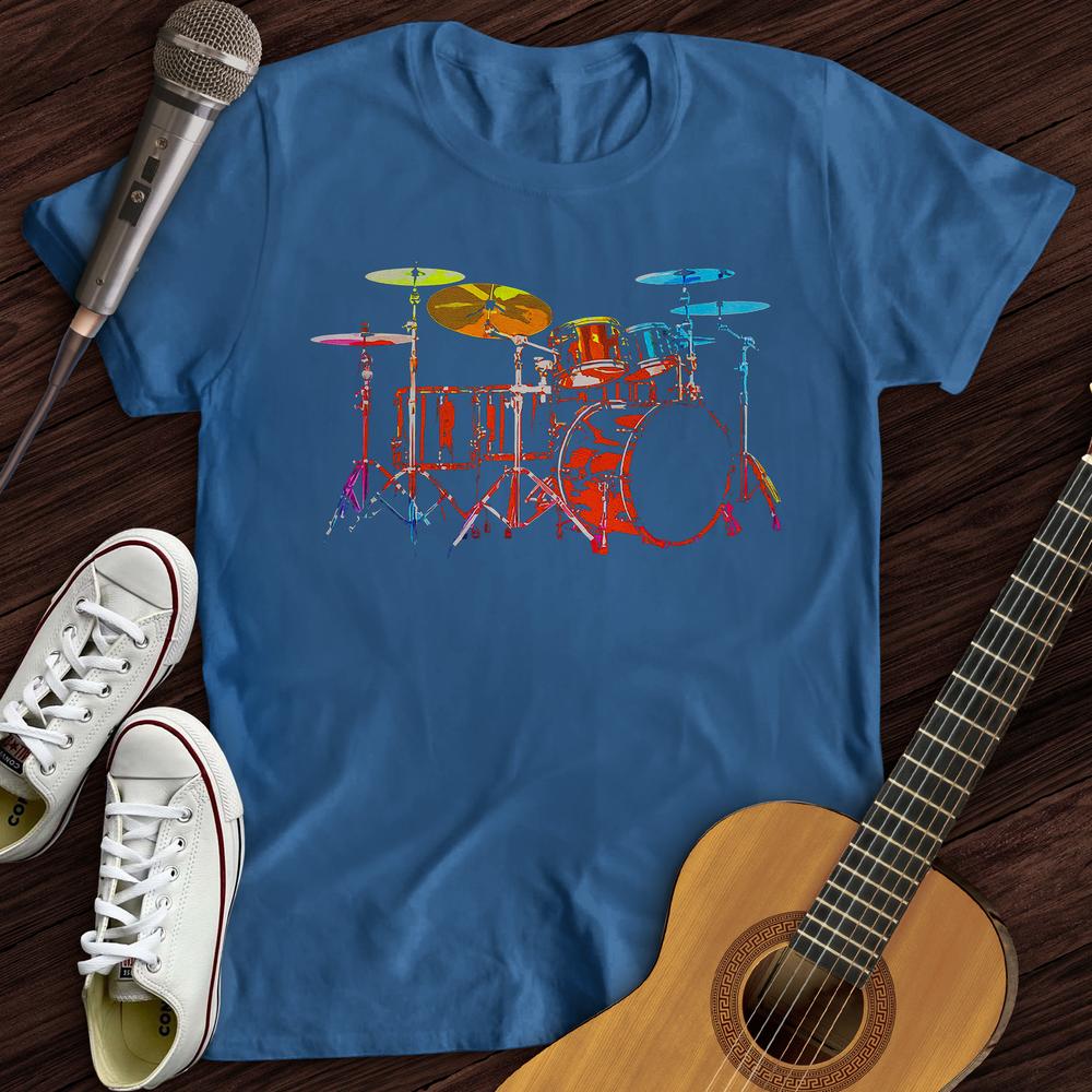 Printify T-Shirt Royal / S Rainbow Drums T-Shirt
