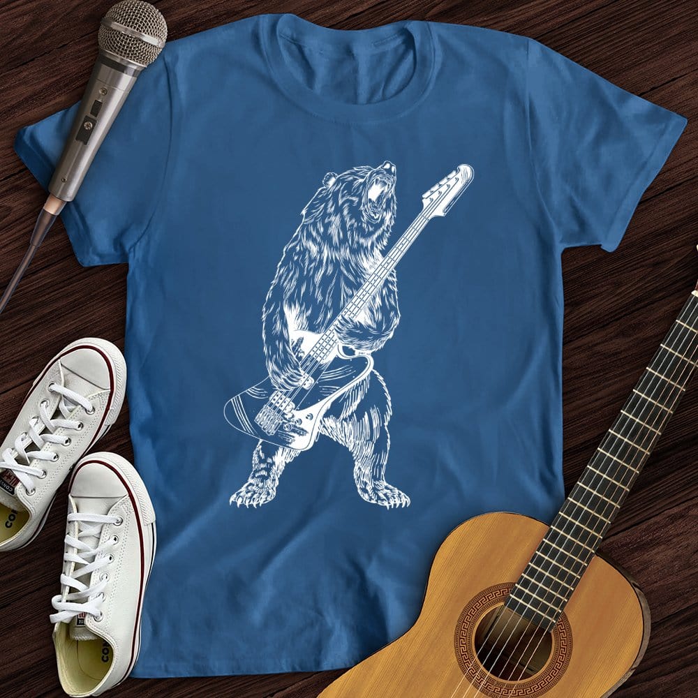 Printify T-Shirt Royal / S Rock and Roll Grizzly T-Shirt
