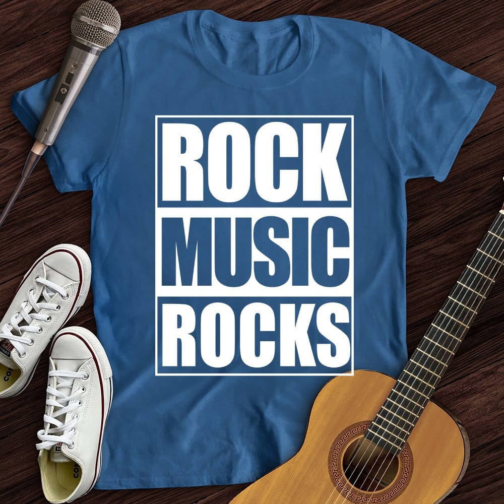 Printify T-Shirt Royal / S Rock Music Rocks T-Shirt