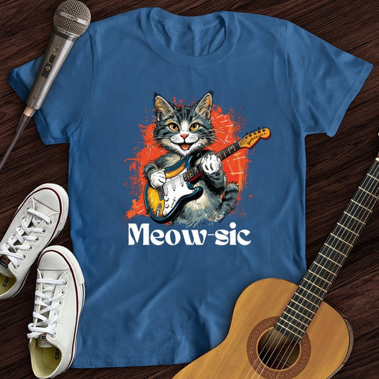 Printify T-Shirt Royal / S Rockin' Cat T-Shirt