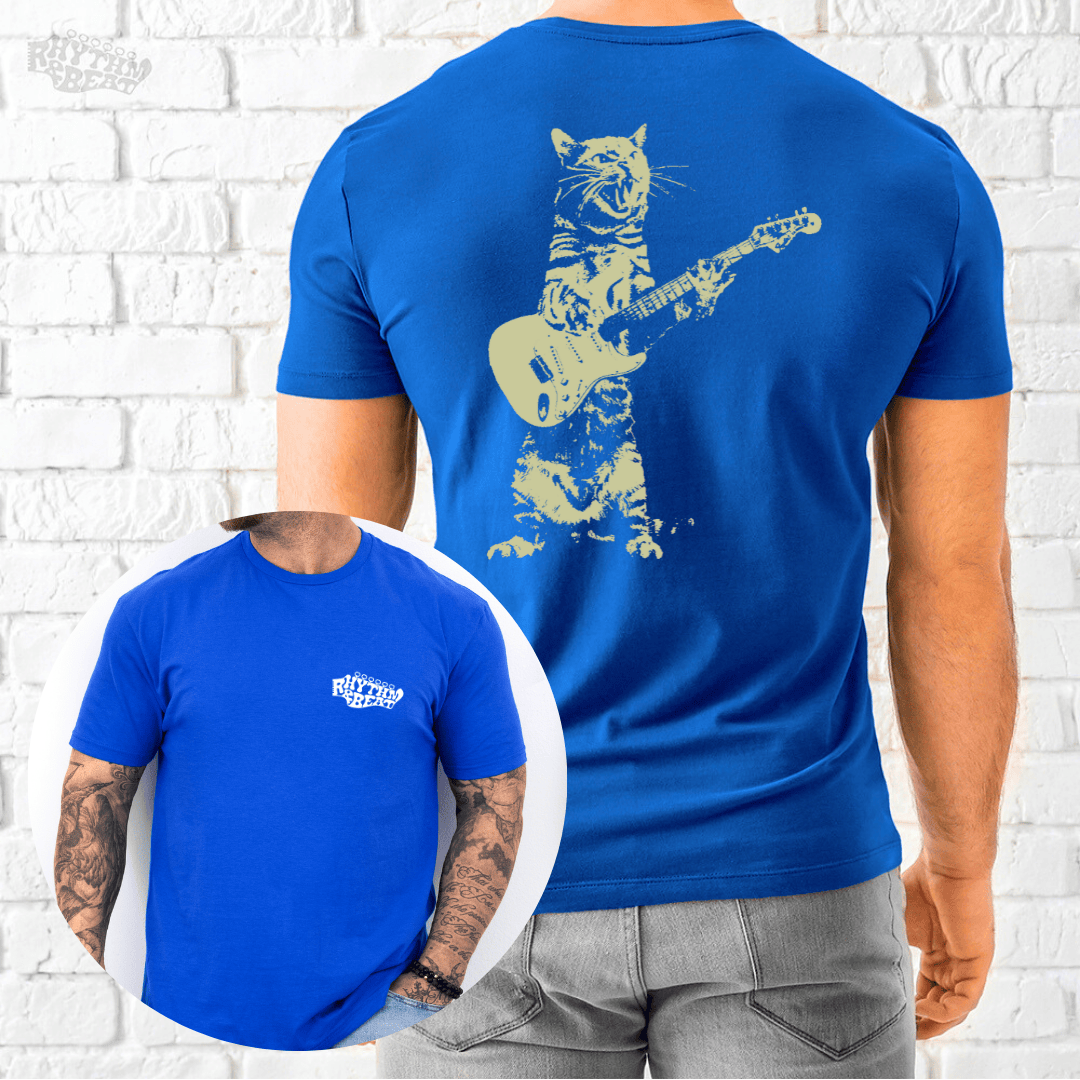 Printify T-Shirt Royal / S Rockstar Cat T-Shirt