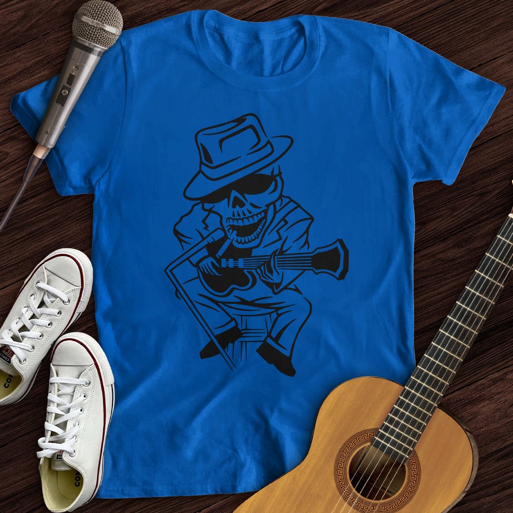 Printify T-Shirt Royal / S Skeleton Musician T-Shirt
