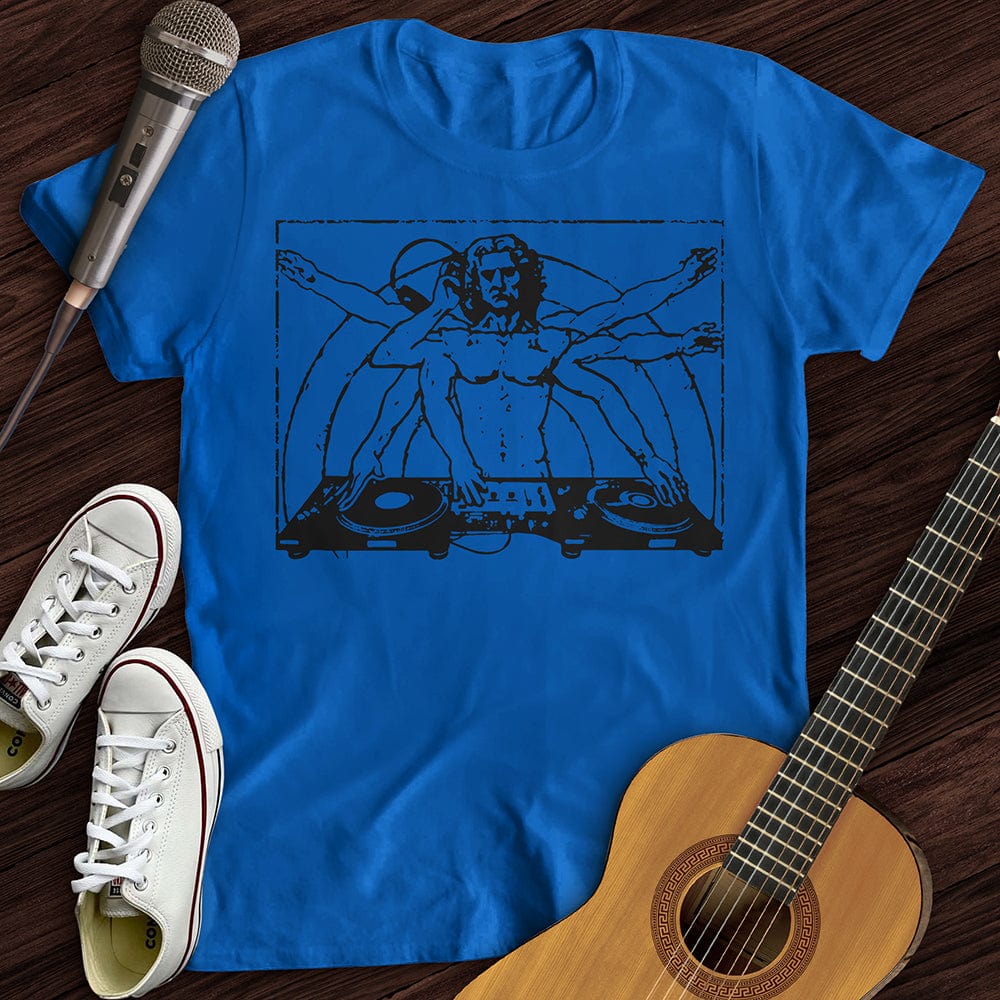 Printify T-Shirt Royal / S Vitruvian DJ T-Shirt