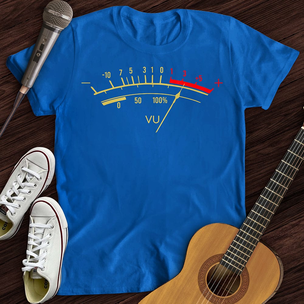 Printify T-Shirt Royal / S Vu Meter T-Shirt