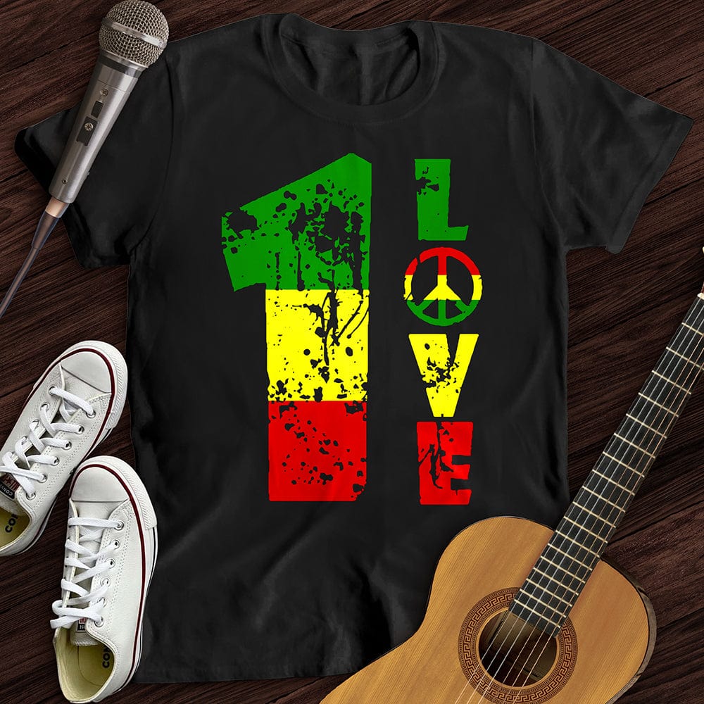 Printify T-Shirt S / Black 1 Love T-shirt