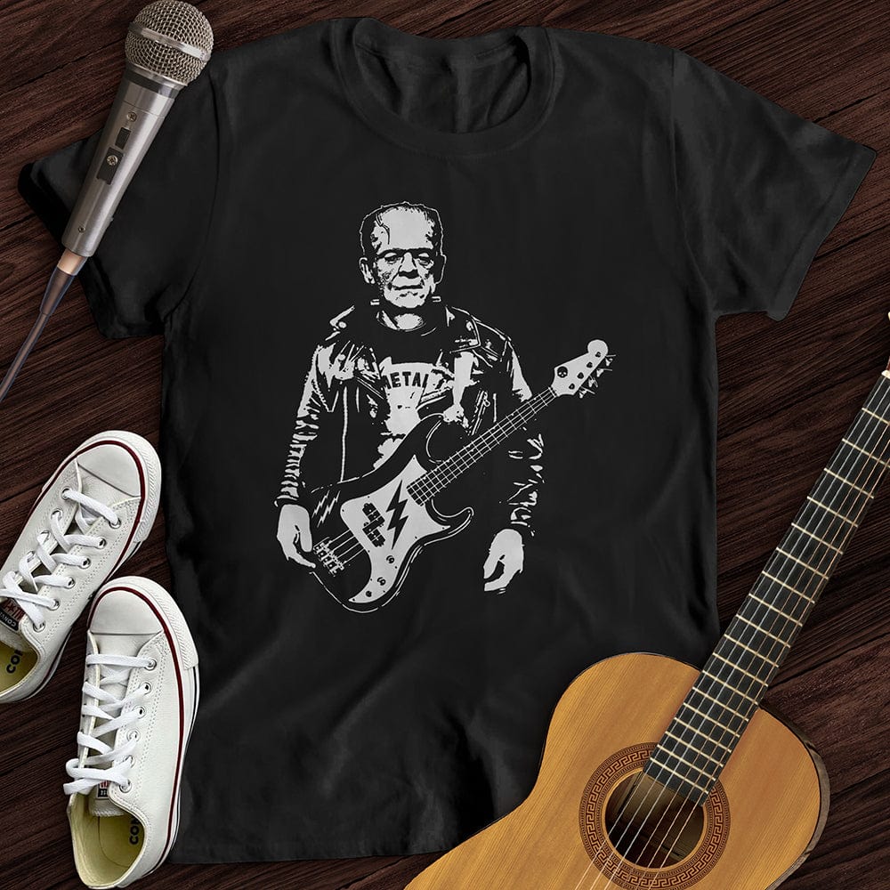 Printify T-Shirt S / Black Frankenstein Guitar T-Shirt