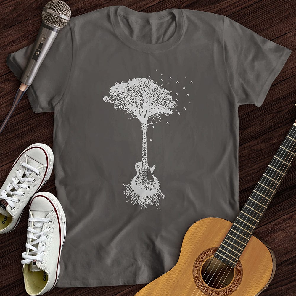 Printify T-Shirt S / Charcoal Guitar Roots T-Shirt