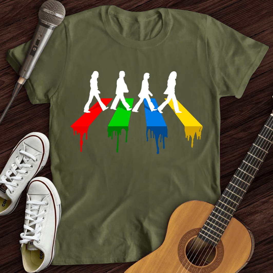 Printify T-Shirt S / Military Green Down The Road T-Shirt