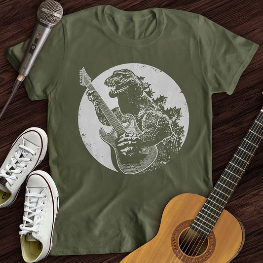 Printify T-Shirt S / Military Green Electric Dino T-Shirt