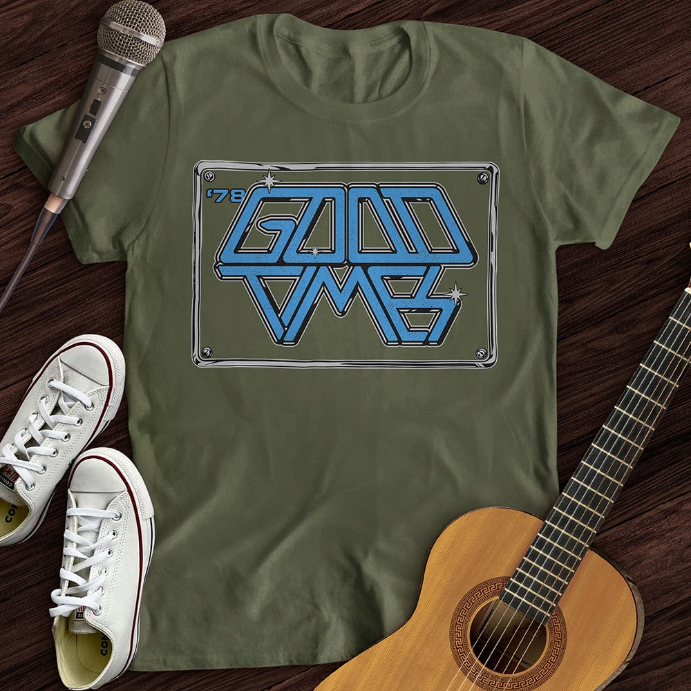 Printify T-Shirt S / Military Green Good Times T-Shirt