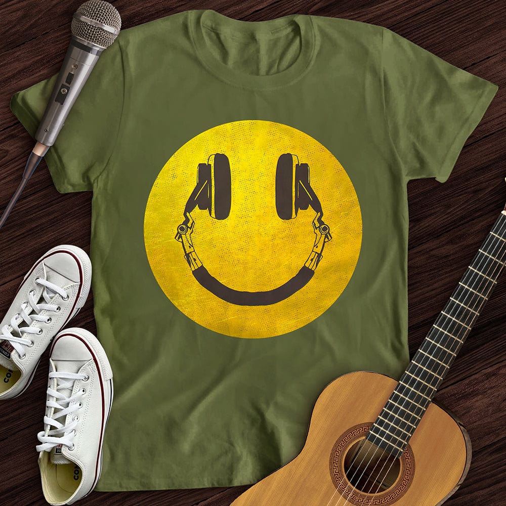 Printify T-Shirt S / Military Green Smile T-Shirt