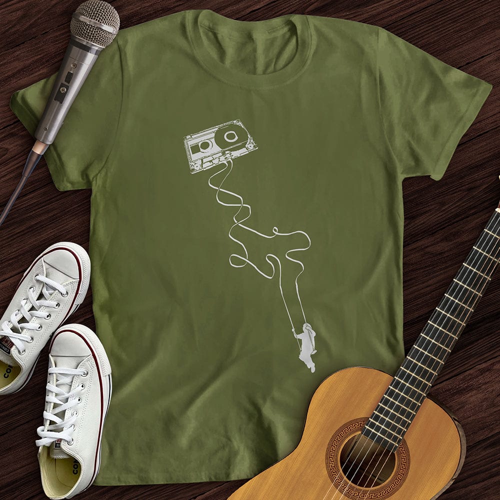 Printify T-Shirt S / Military Green Swing To The Music T-Shirt