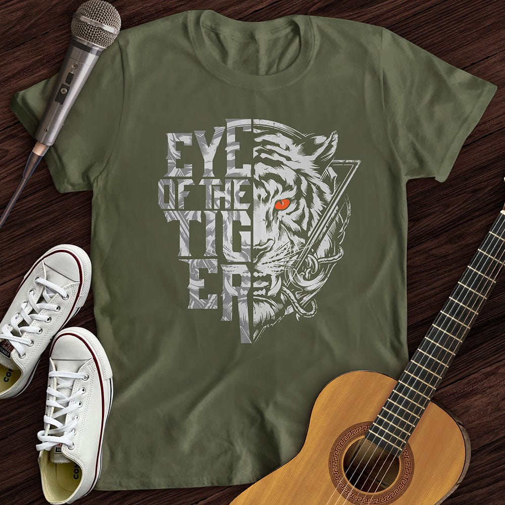 Printify T-Shirt S / Military Green Tiger T-Shirt