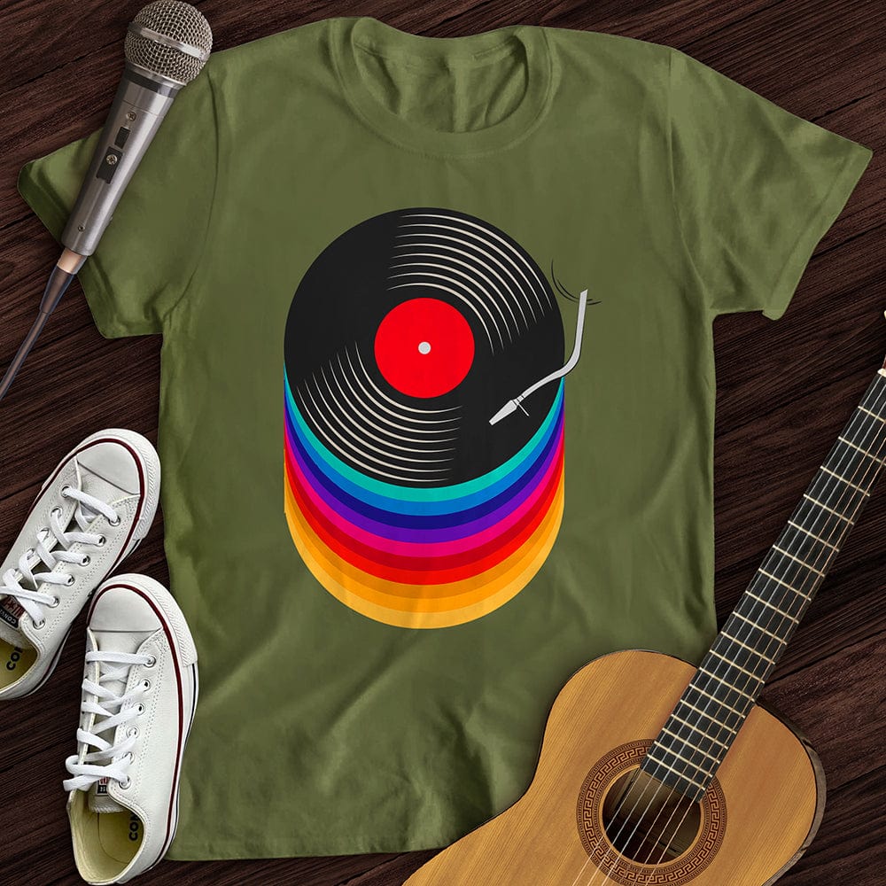 Printify T-Shirt S / Military Green Turntable T-Shirt