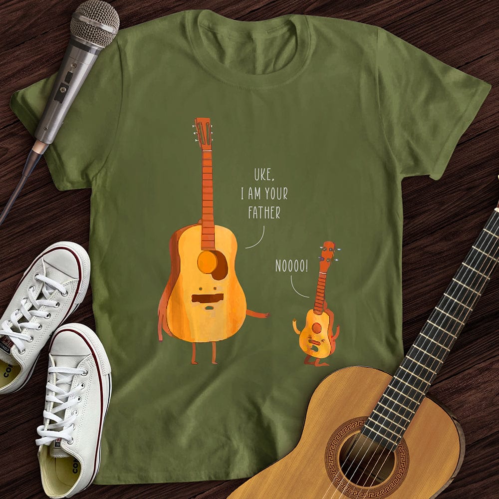 Printify T-Shirt S / Military Green Uke, I Am Your Father T-Shirt