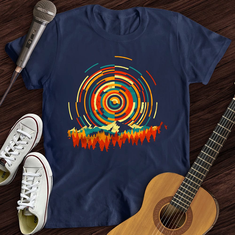 Printify T-Shirt S / Navy Musical Sunset T-Shirt