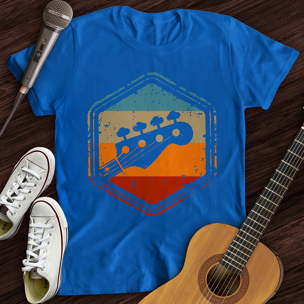 Printify T-Shirt S / Royal Retro Guitar T-Shirt