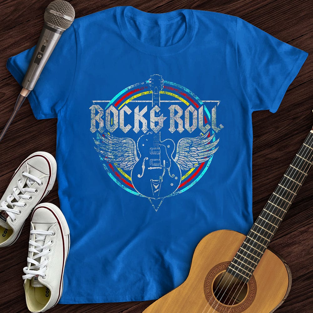 Printify T-Shirt S / Royal Retro Rock And Roll T-Shirt